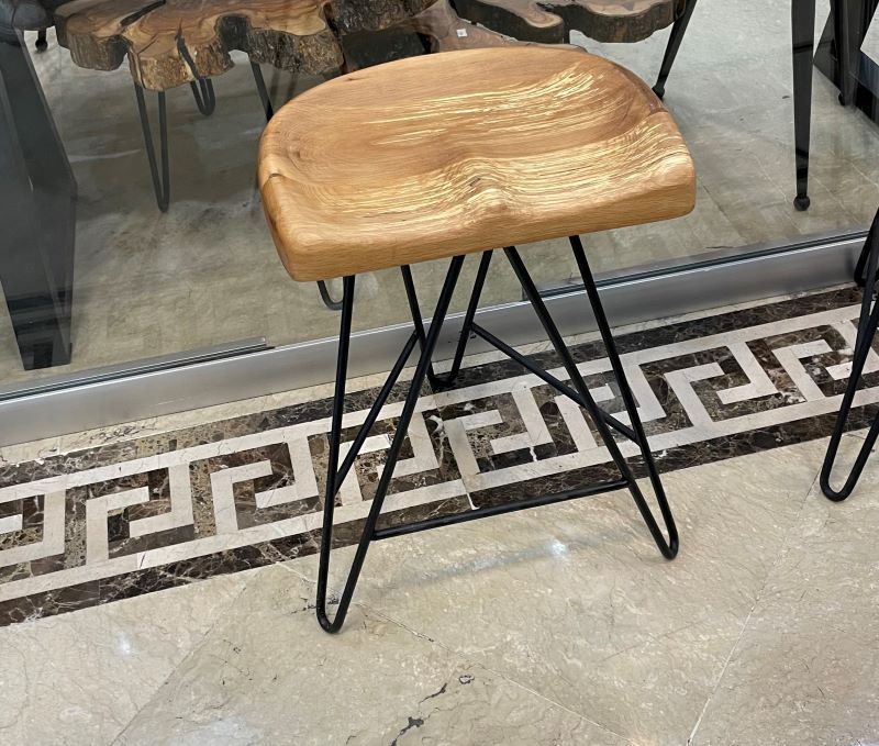 صندلی اوپن چوبی مدل مدرن ارتفاع 50